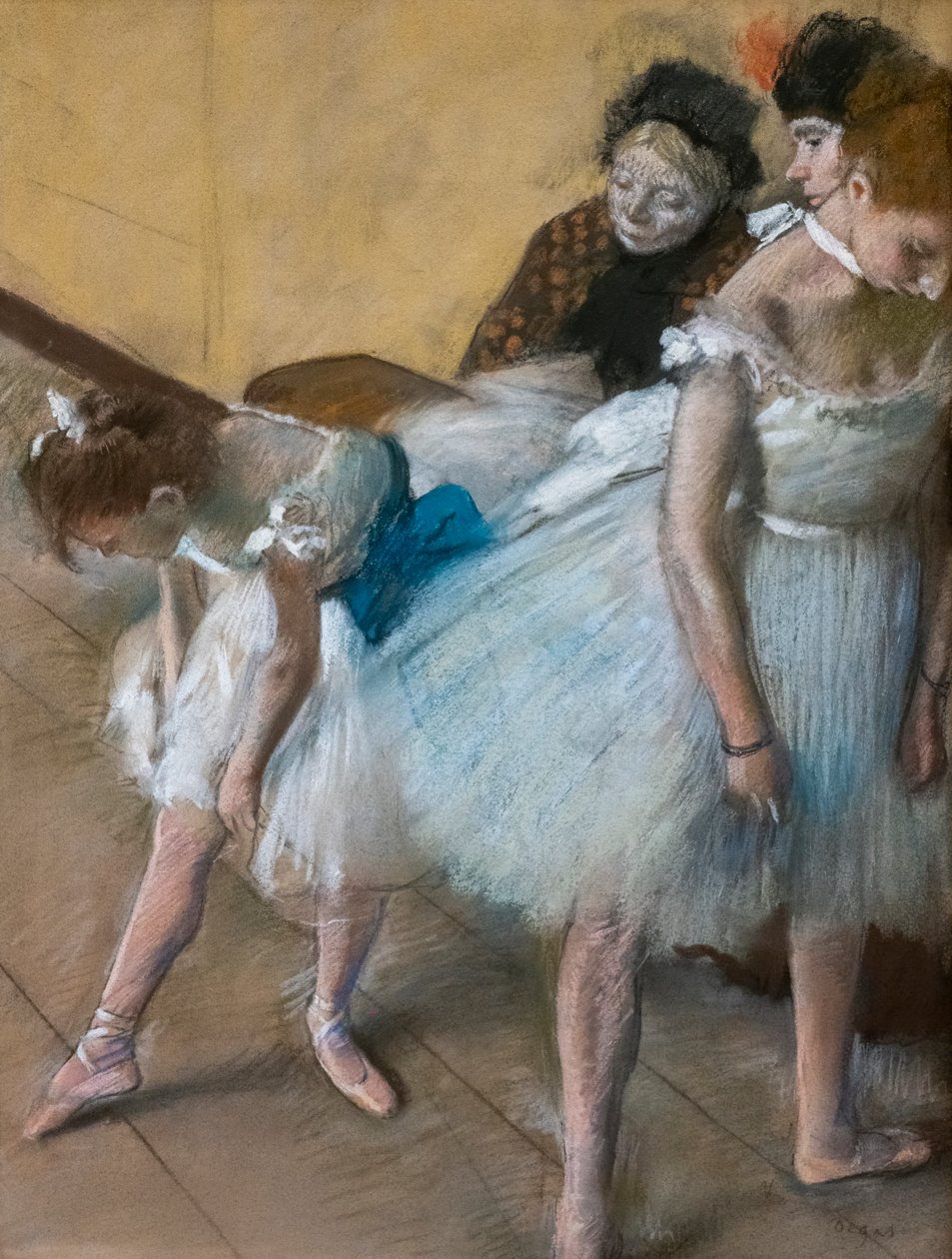 Táncvizsga. 1880. Pasztell papíron. alkotó: Edgar Degas