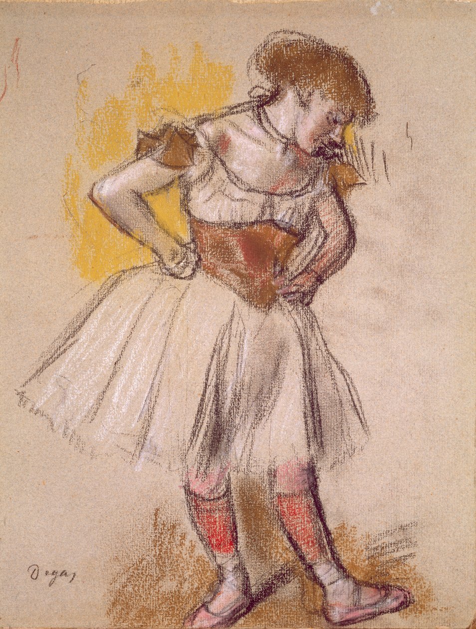 Táncos, 1880 körül (pasztell) alkotó: Edgar Degas