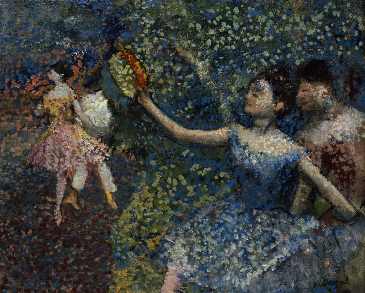 Táncos tamburával, 1897 körül alkotó: Edgar Degas