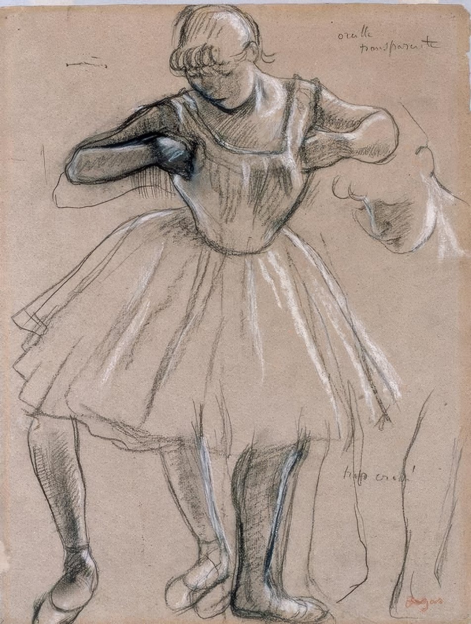 Álló táncos alkotó: Edgar Degas