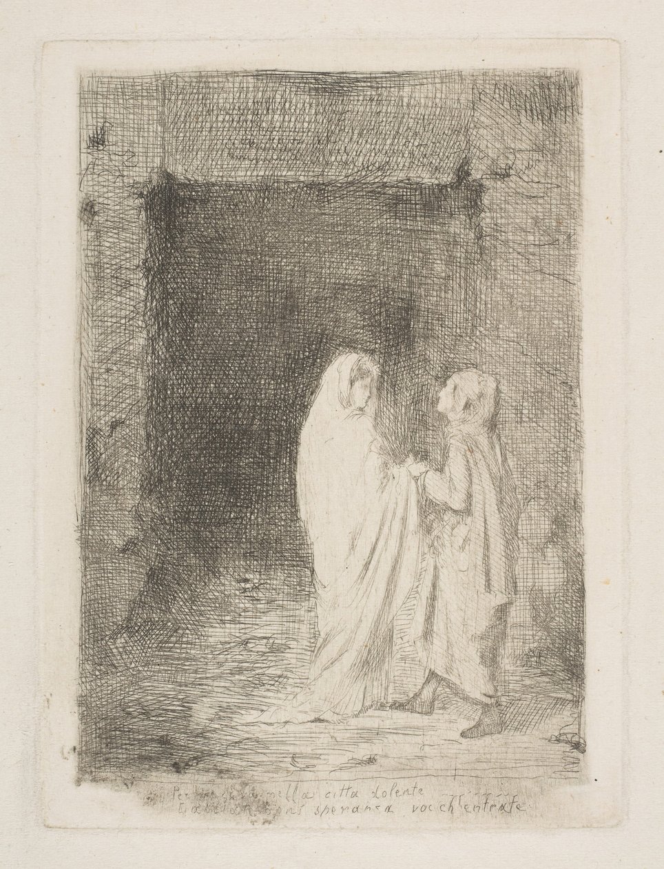 Dante és Vergilius, 1857. alkotó: Edgar Degas