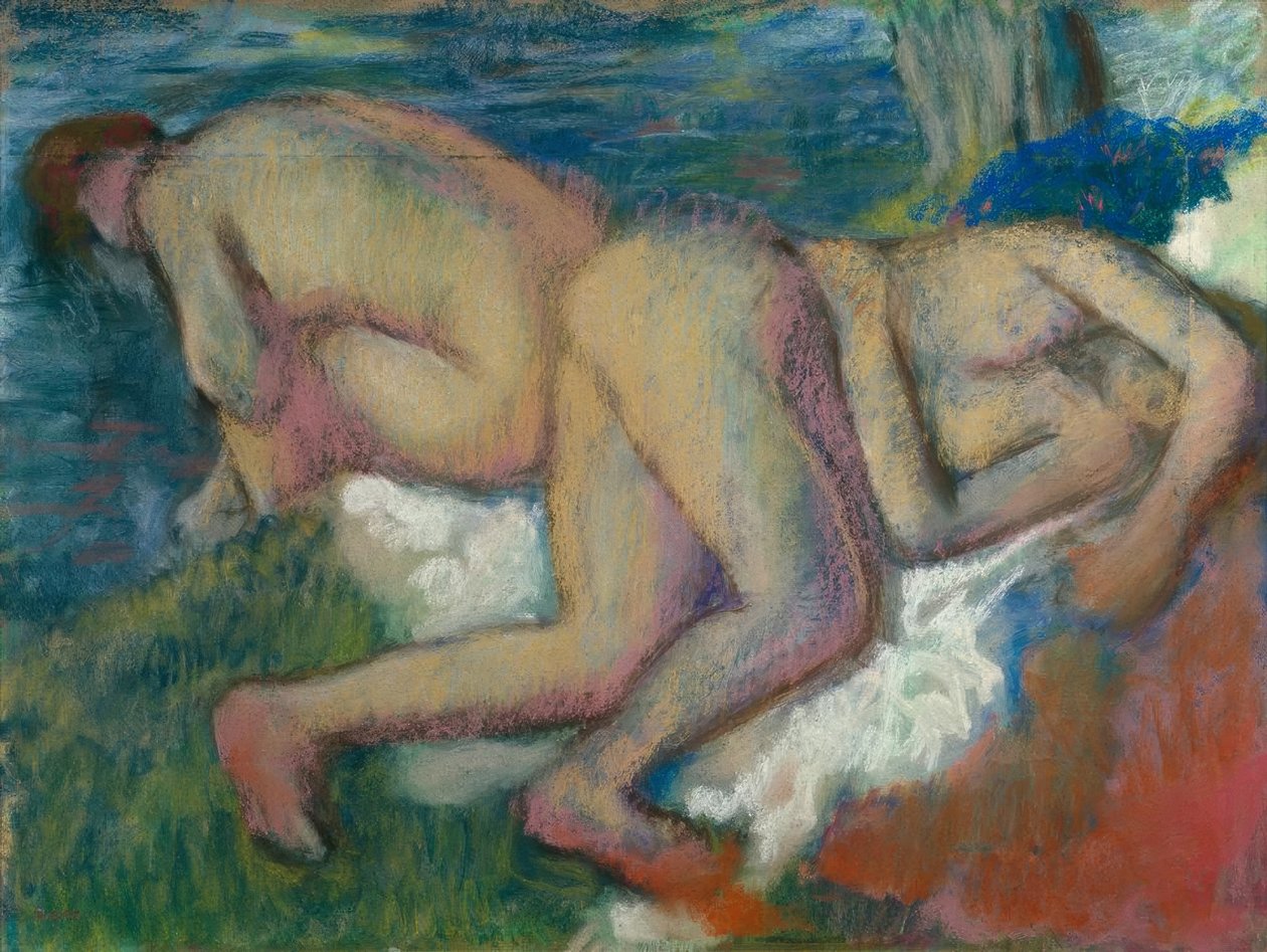 Két nő a fürdőben alkotó: Edgar Degas