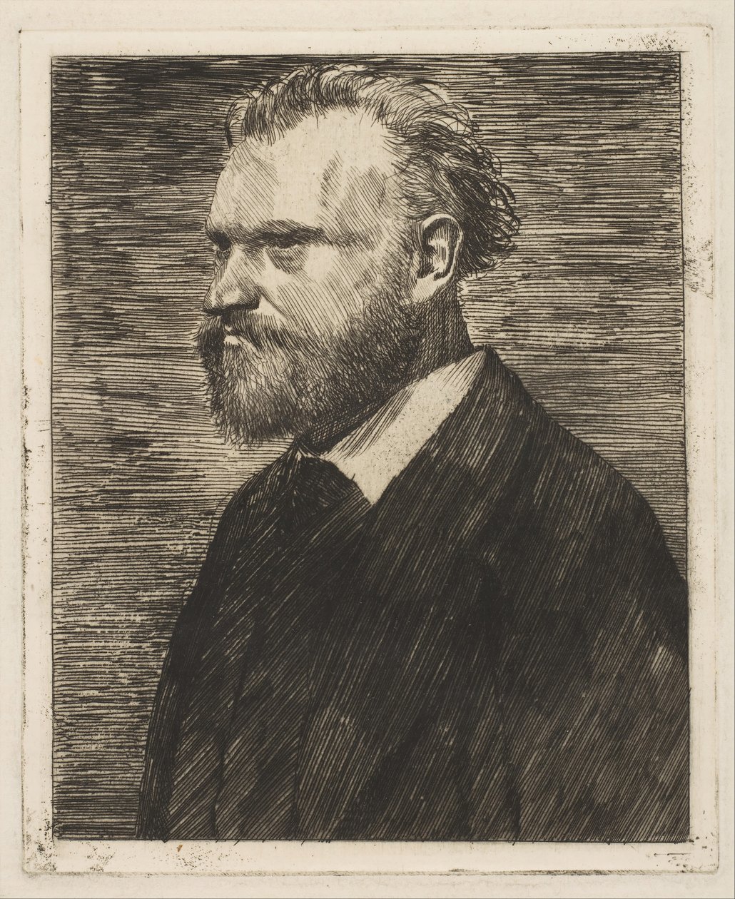 Edouard Manet, Bust-Length Portré, 1864-65. alkotó: Edgar Degas