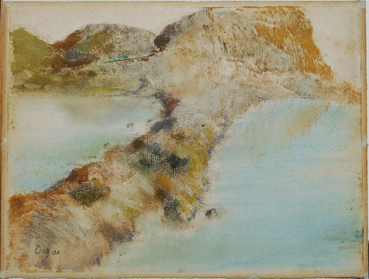 Sziklás part alkotó: Edgar Degas