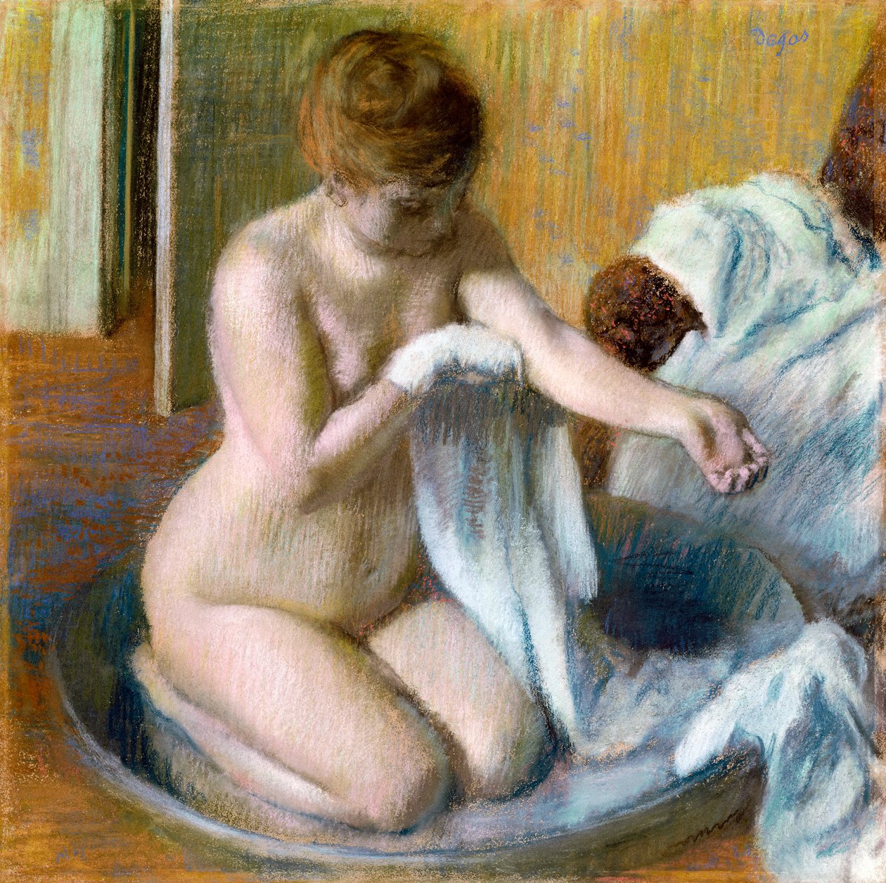 Nő a kádban, kb. 1883 alkotó: Edgar Degas