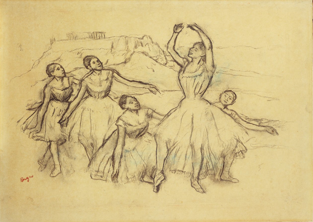 Táncosok Csoportja, 1890-95 körül alkotó: Edgar Degas