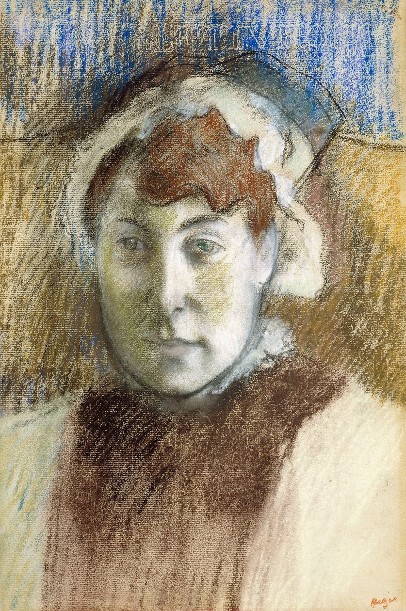 Egy nő feje alkotó: Edgar Degas