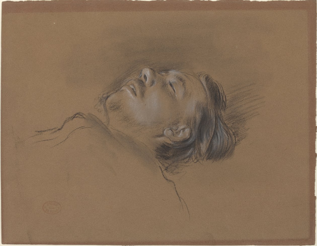 A Bukott Jockey feje alkotó: Edgar Degas