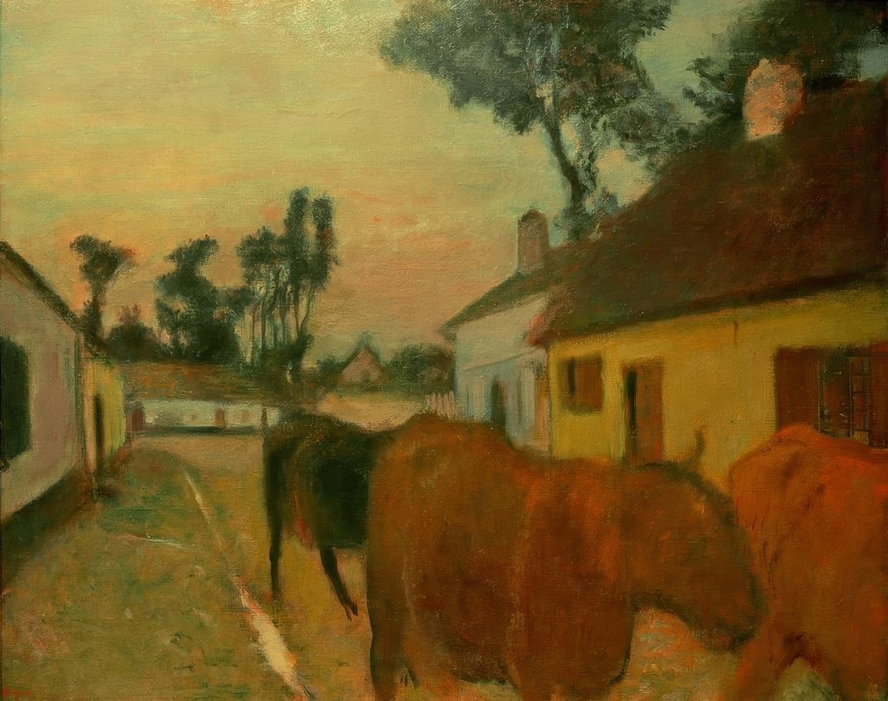 A nyáj visszatérése alkotó: Edgar Degas