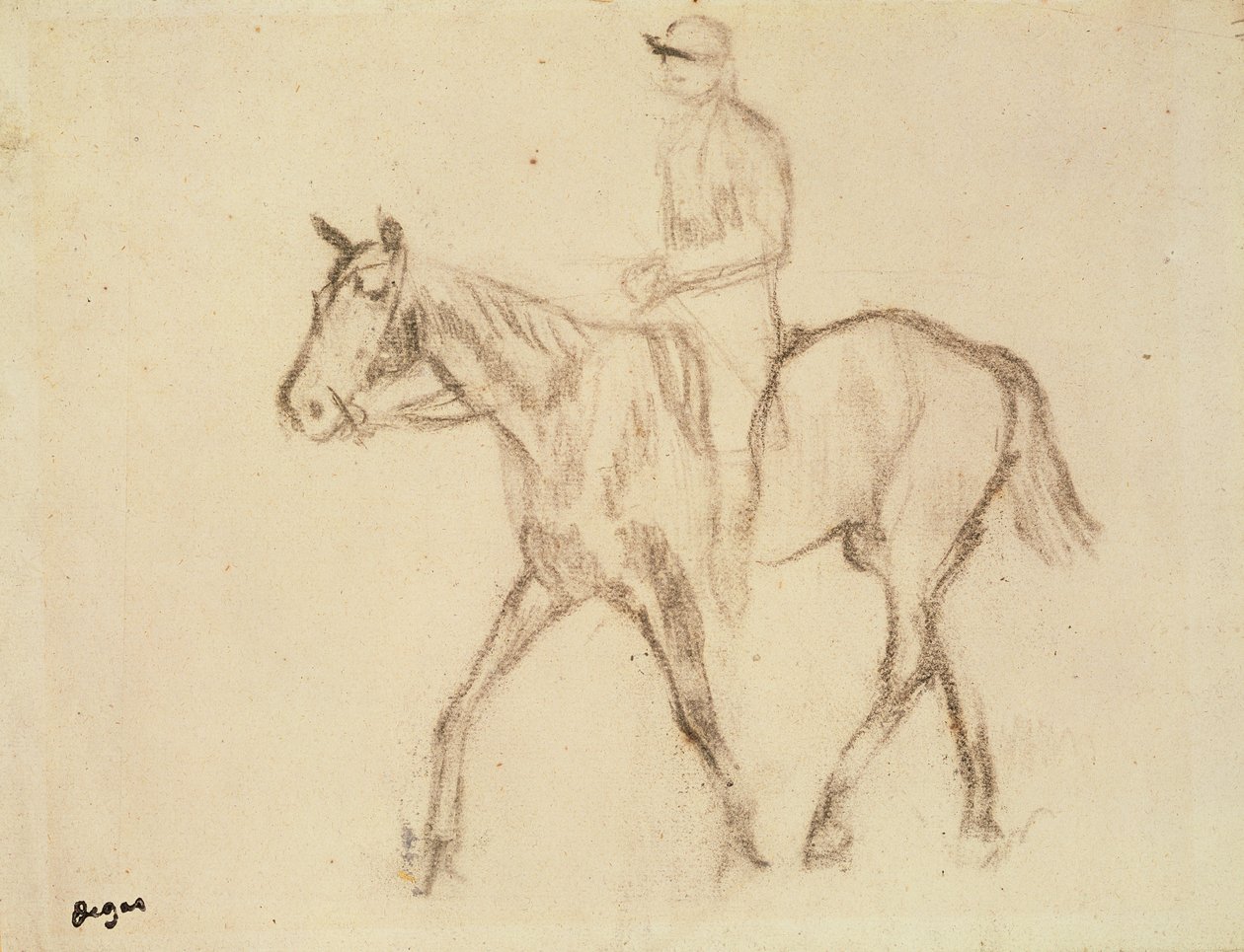 Ló és Jockey alkotó: Edgar Degas
