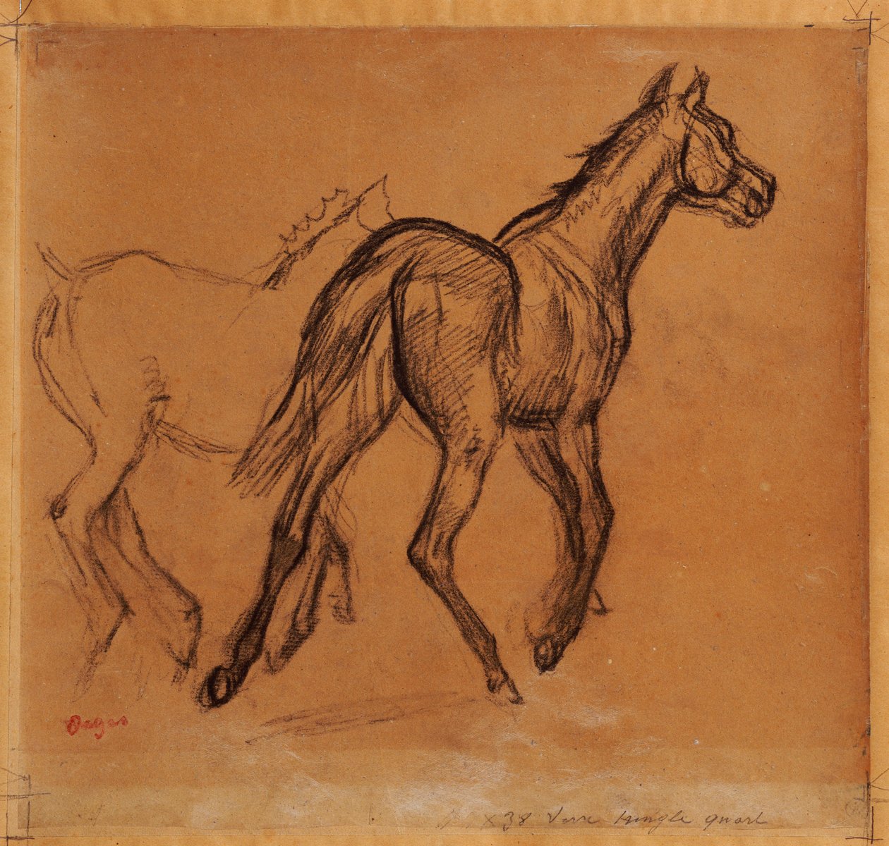Lovak, 1882 körül alkotó: Edgar Degas