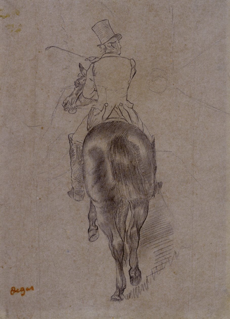 Vadász lovon alkotó: Edgar Degas