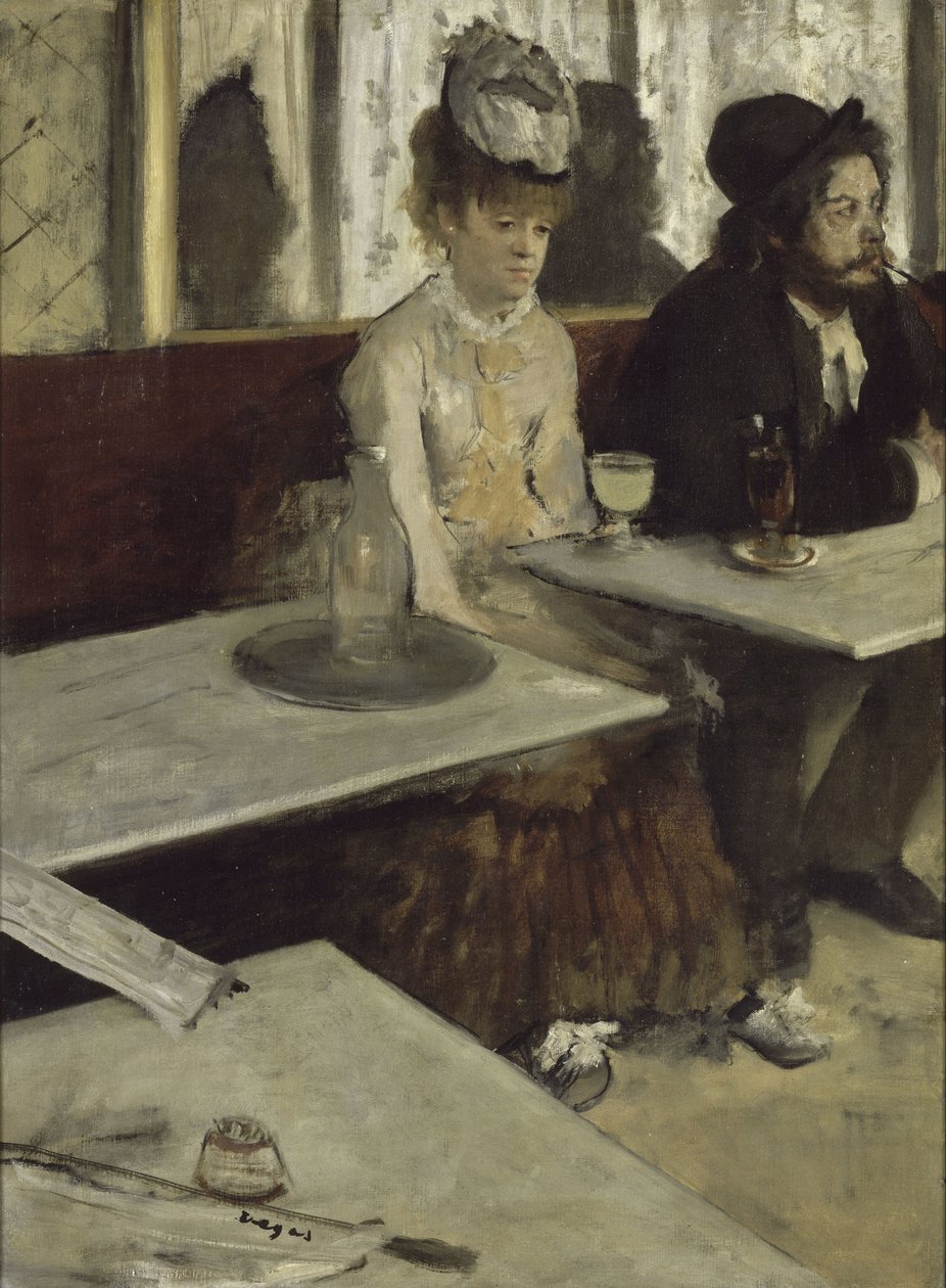 Egy Abszint kávézóban, 1873 alkotó: Edgar Degas