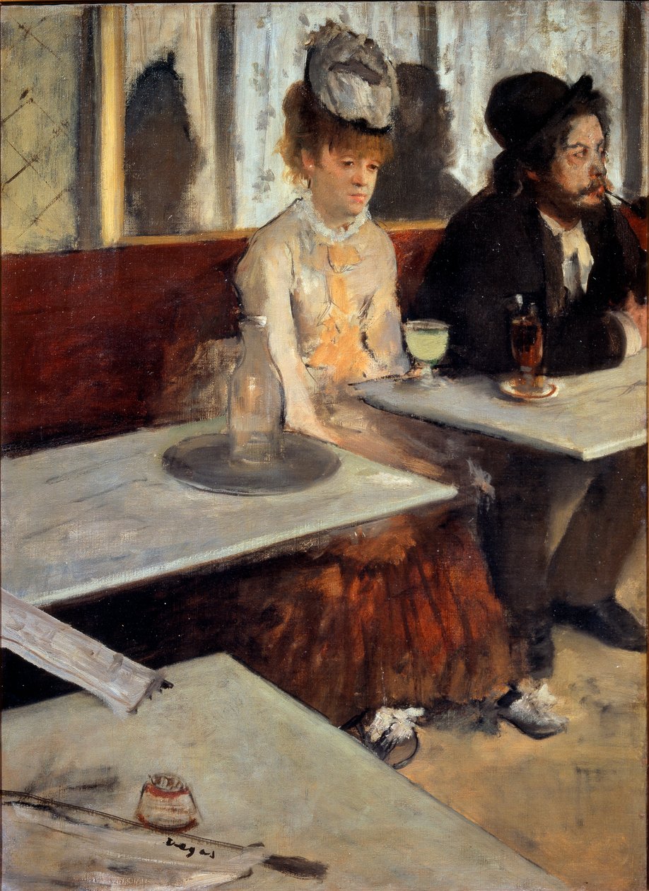 Egy kávézóban vagy Az abszint alkotó: Edgar Degas