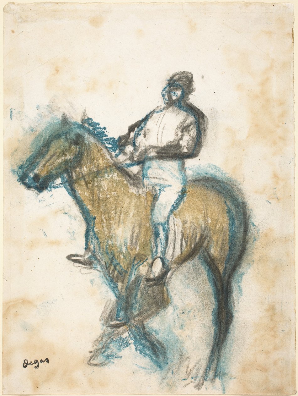 Jockey, c. 1898. alkotó: Edgar Degas