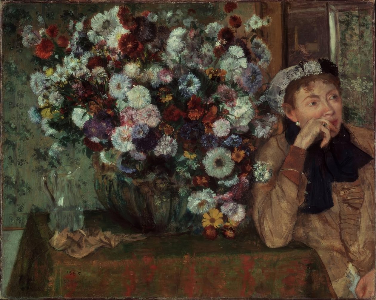 A krizantém nő alkotó: Edgar Degas