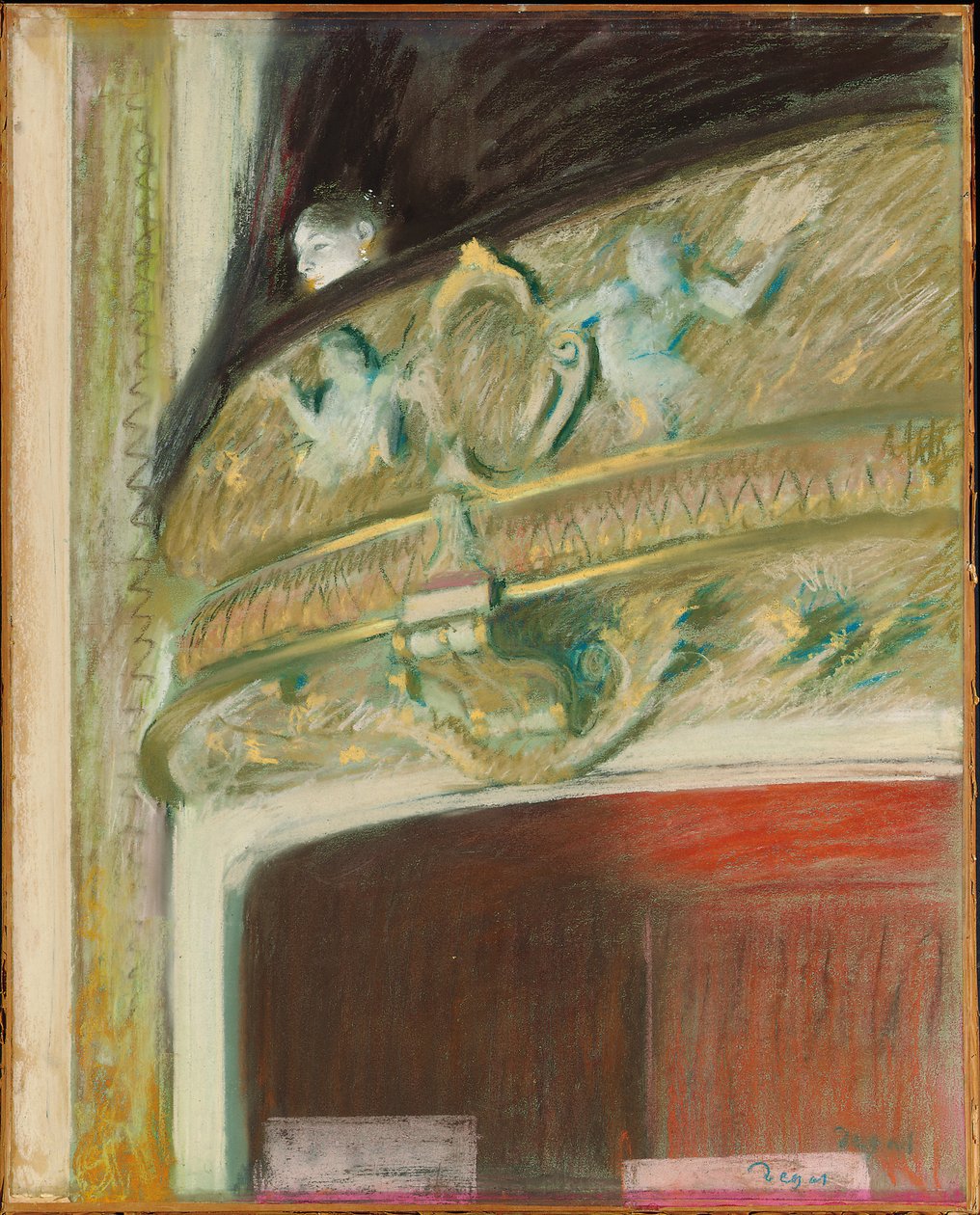 A páholy, 1880 alkotó: Edgar Degas