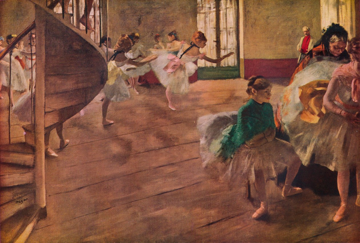 La Repetition, 1877 alkotó: Edgar Degas
