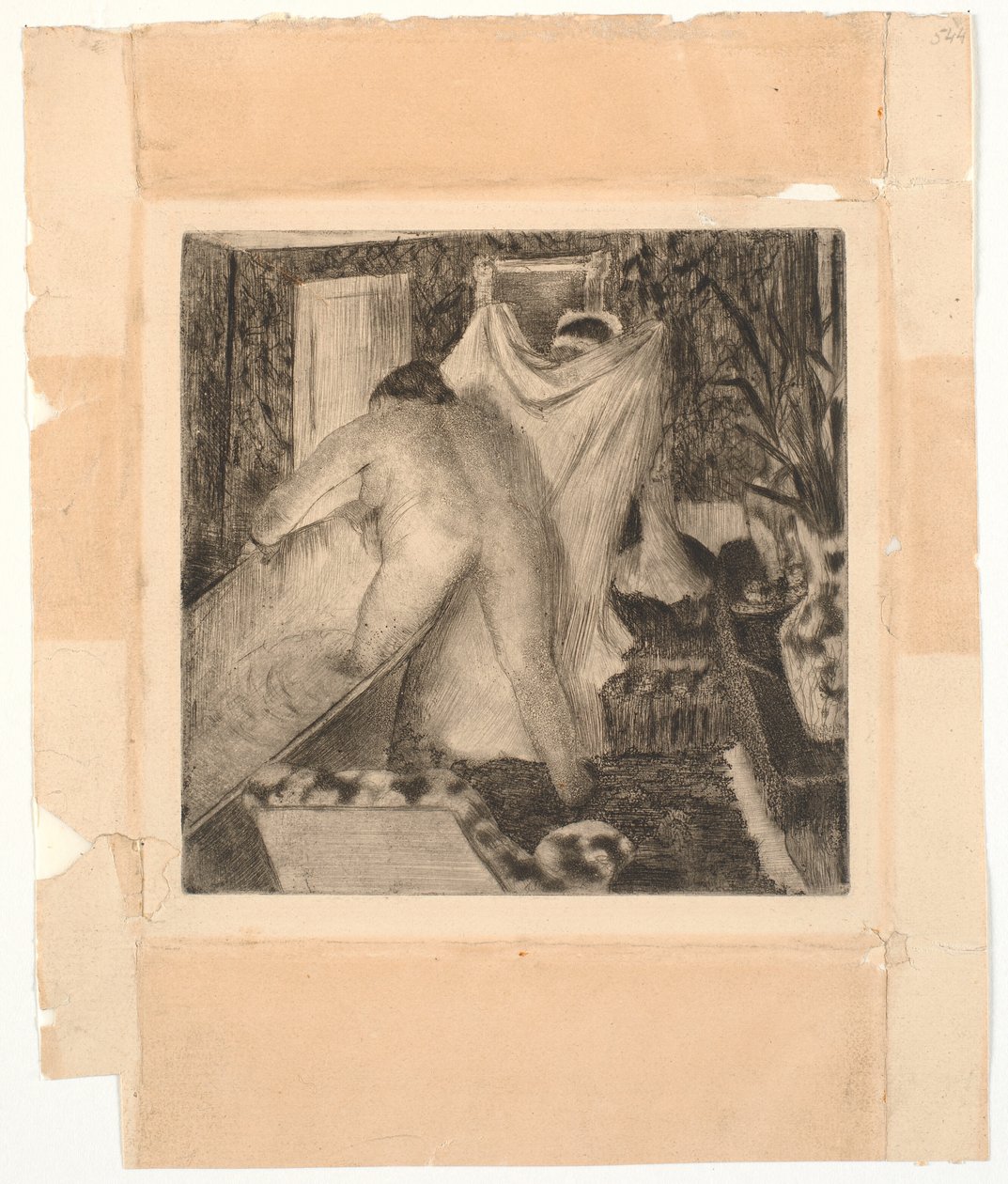 A fürdő elhagyása alkotó: Edgar Degas