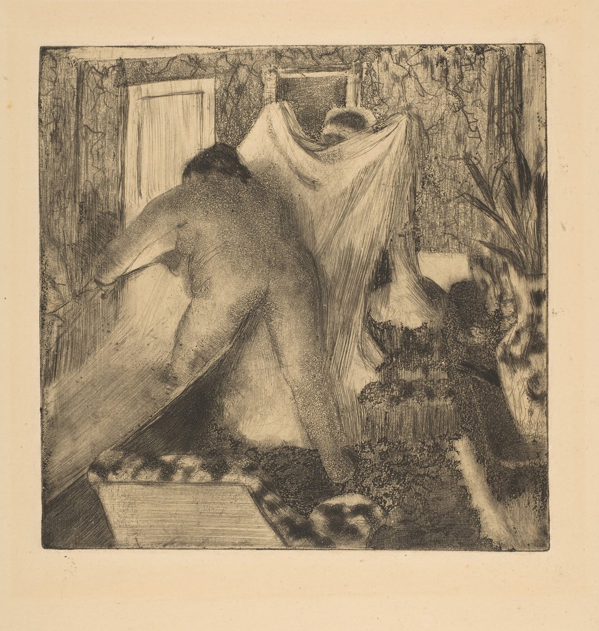 A fürdő elhagyása, 1879-80. alkotó: Edgar Degas