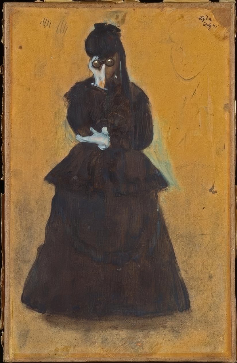 Lyda (Nő teleszkóppal) alkotó: Edgar Degas