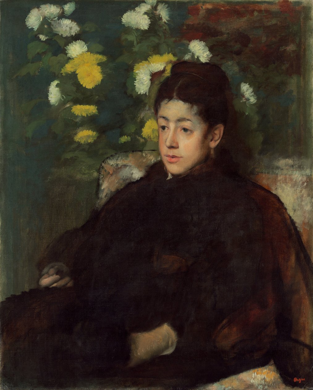 Mademoiselle Malot, c. 1877. alkotó: Edgar Degas
