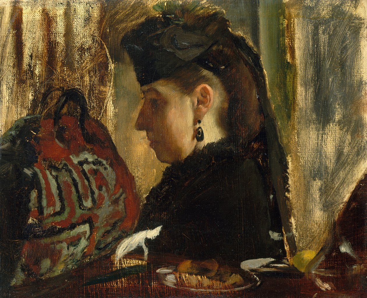 Marie Dihau kisasszony 1843-1935, 1867-68. alkotó: Edgar Degas