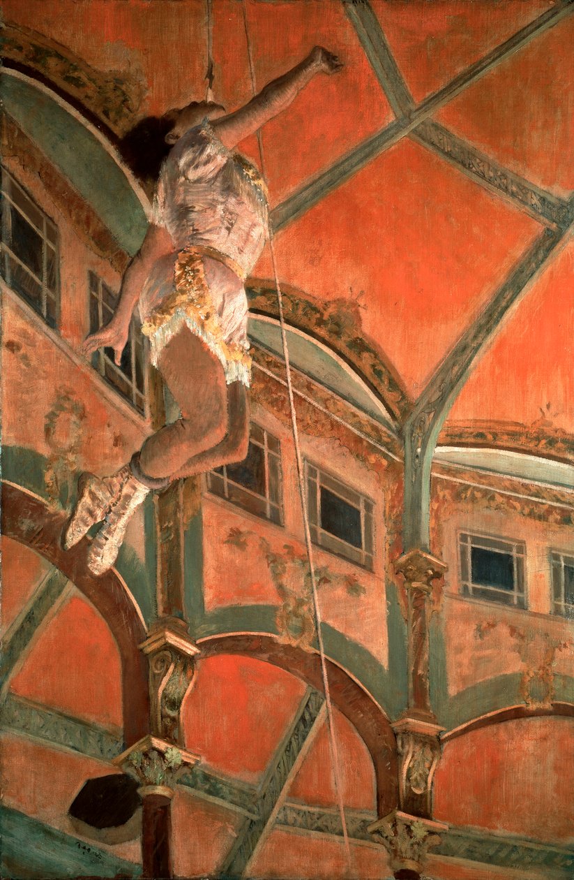 Miss Lala a Fernando Cirkuszban alkotó: Edgar Degas