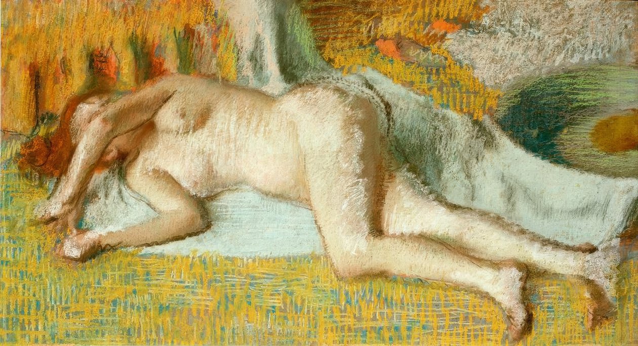 Fürdés után alkotó: Edgar Degas