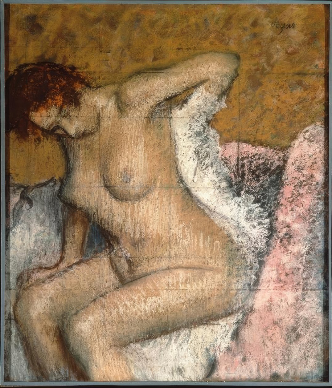 Fürdés után alkotó: Edgar Degas