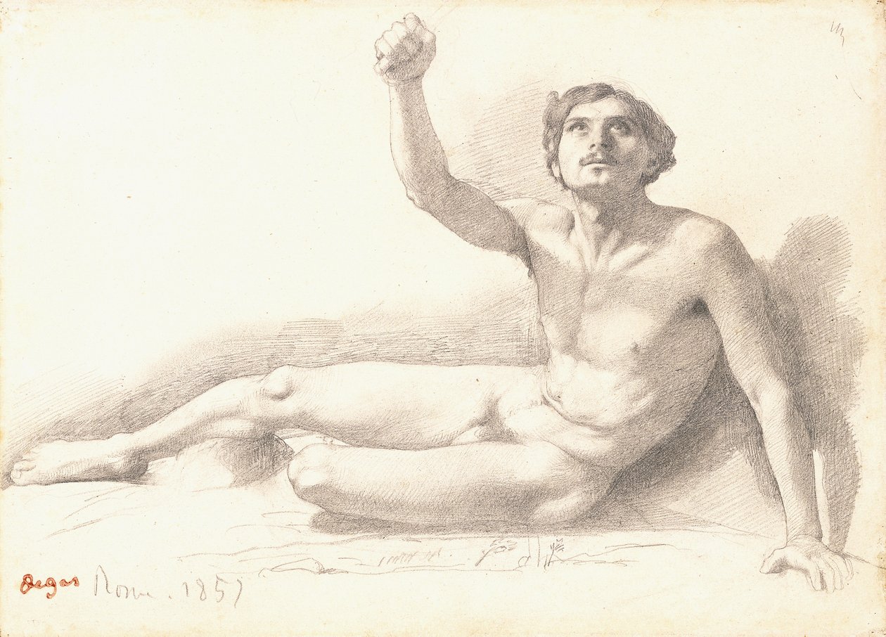 Meztelen tanulmány alkotó: Edgar Degas