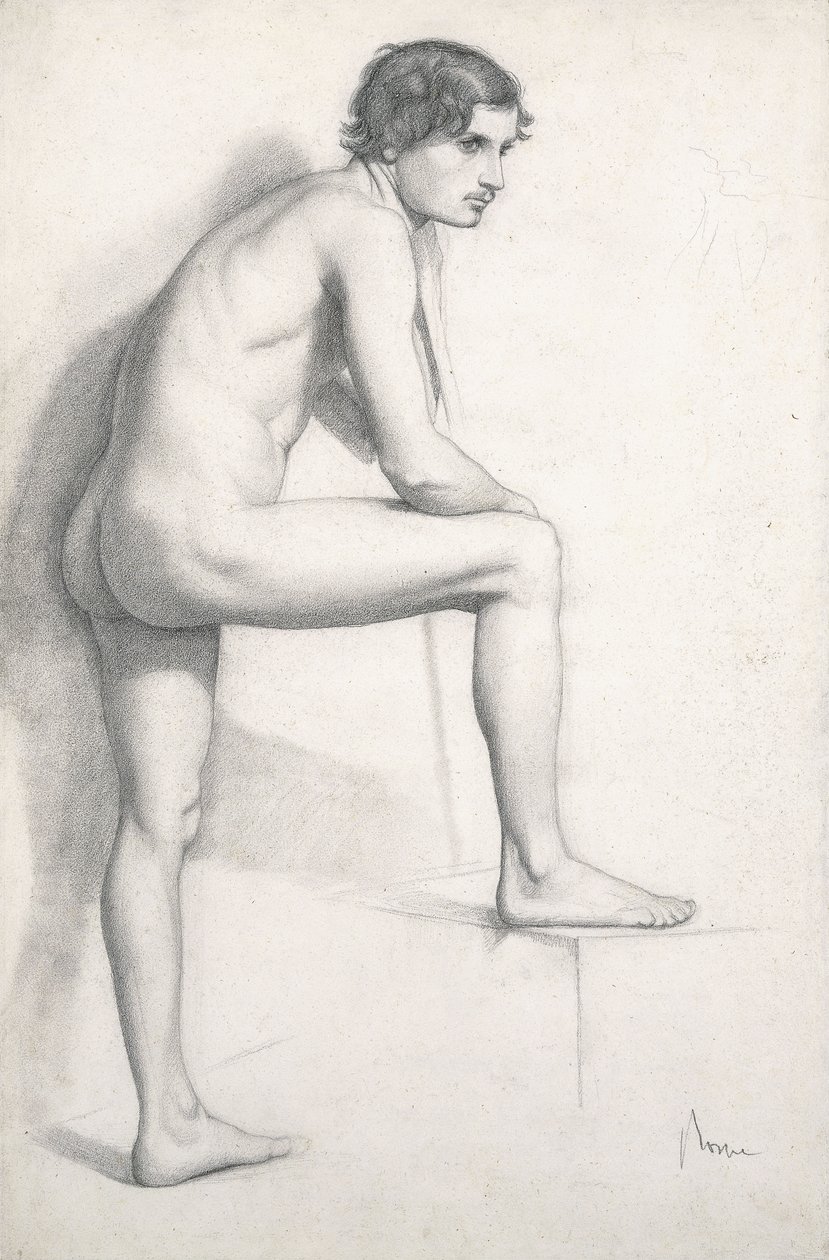 Akt-tanulmány, 1858 körül alkotó: Edgar Degas