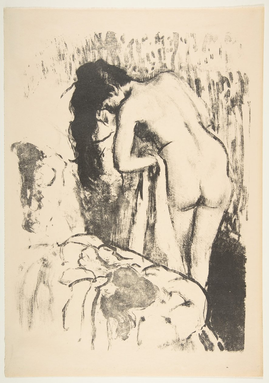 Meztelen nő állva szárítja magát, 1891-92. alkotó: Edgar Degas