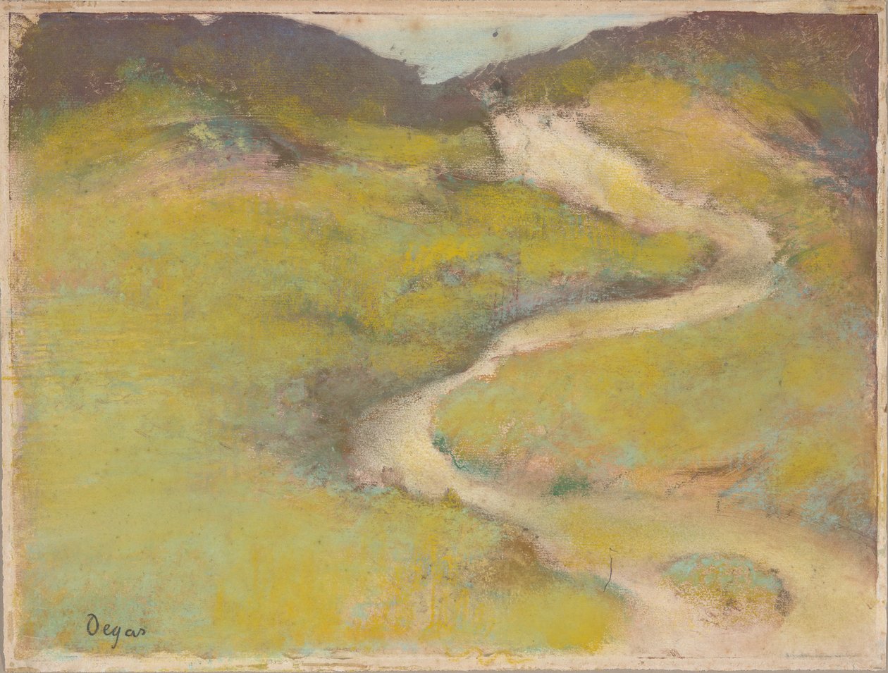 Út a mezőn alkotó: Edgar Degas