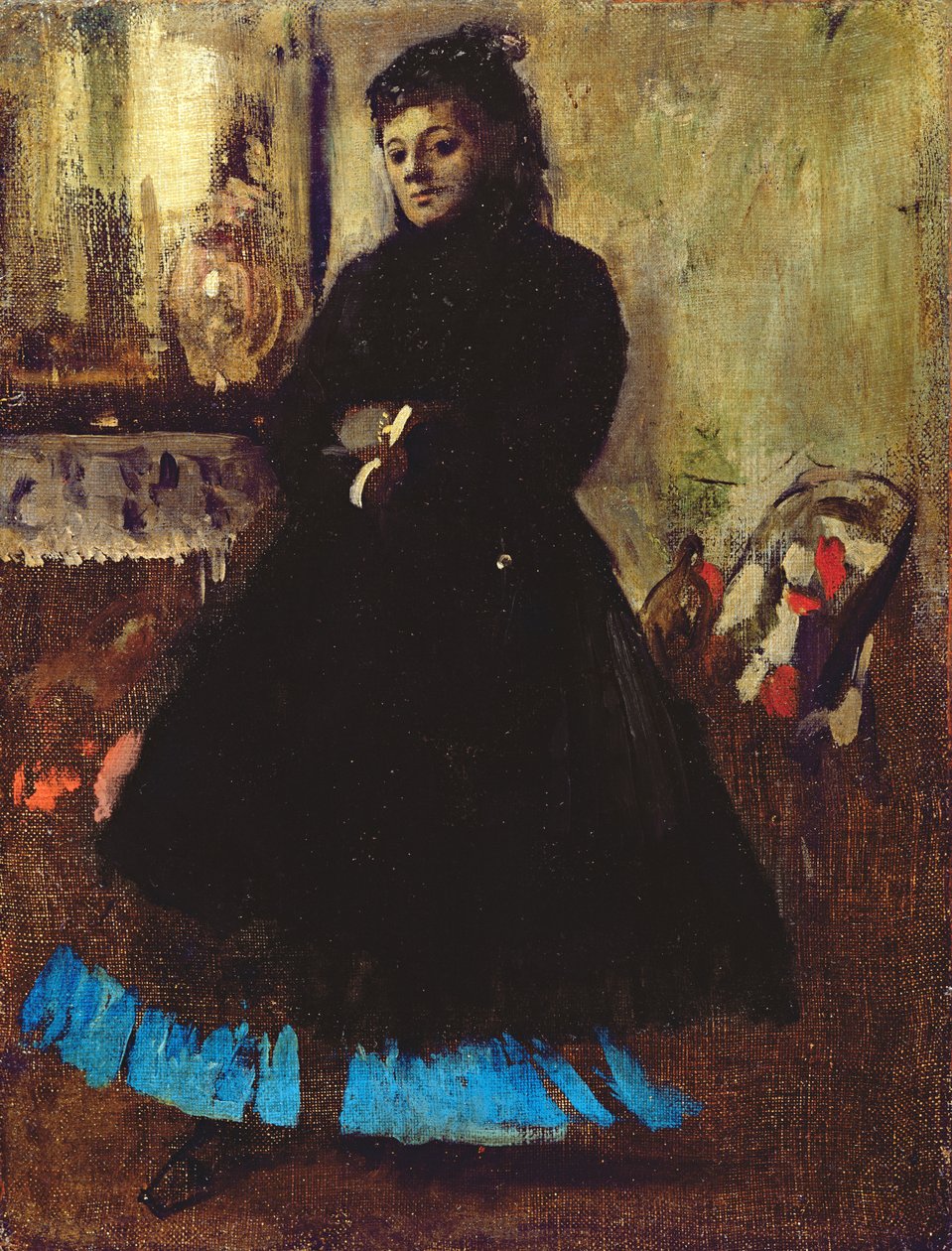 Madame Ducros portréja, 1858 alkotó: Edgar Degas