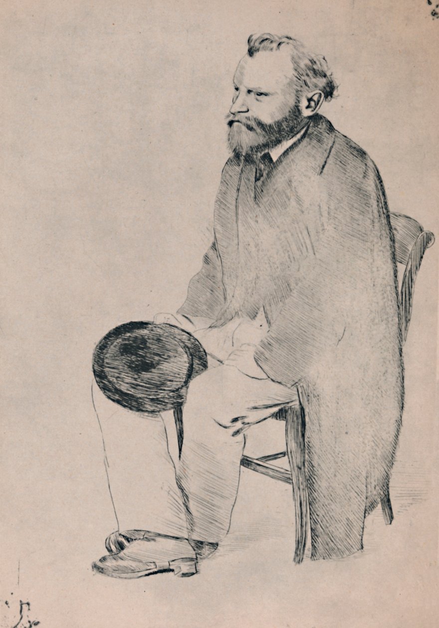 Manet ülő portréja, 1865 körül, 1946. alkotó: Edgar Degas