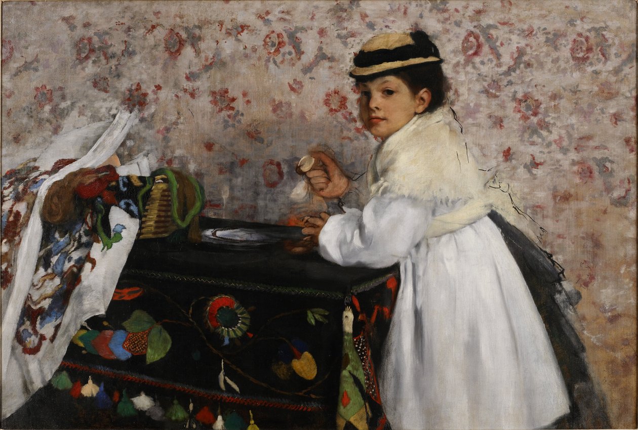 Mlle arcképe. Hortense Valpinçon alkotó: Edgar Degas