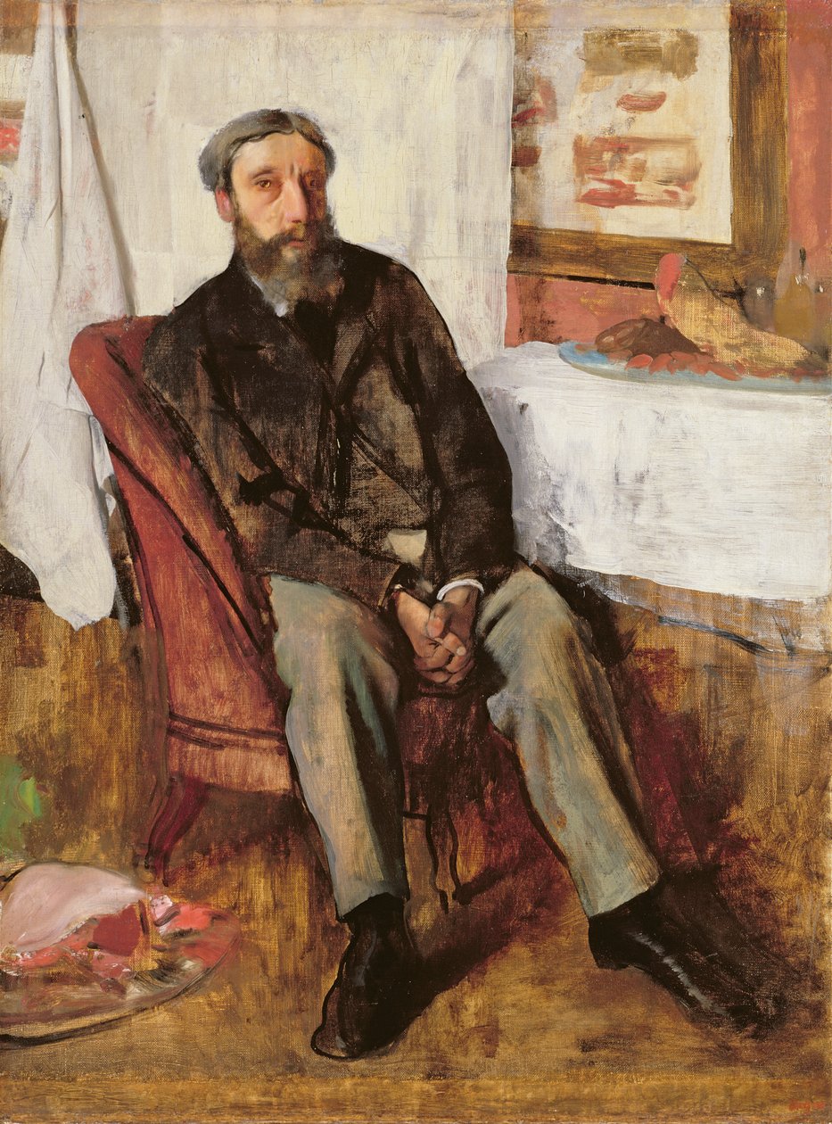 Férfi portréja, 1866 körül alkotó: Edgar Degas