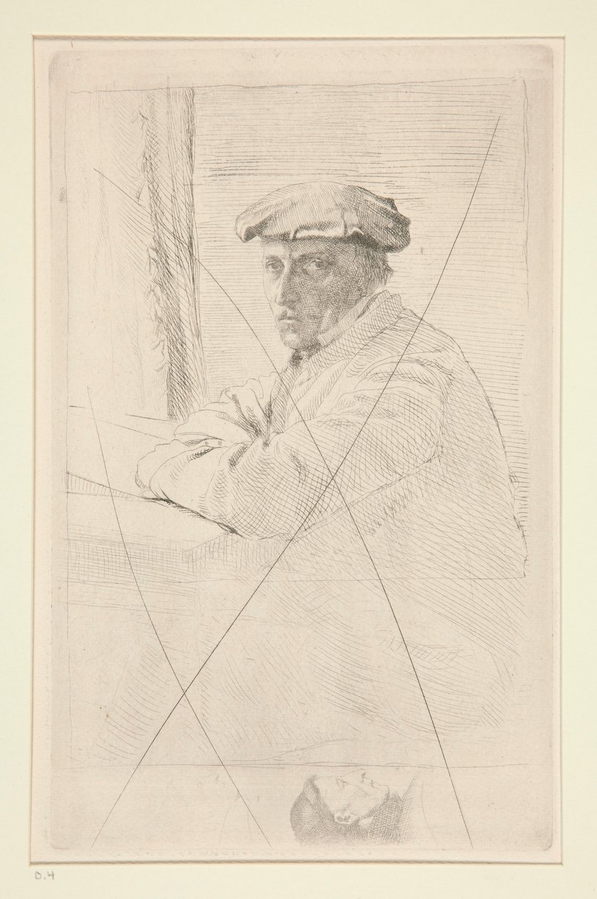 Joseph Tourny metsző portréja alkotó: Edgar Degas