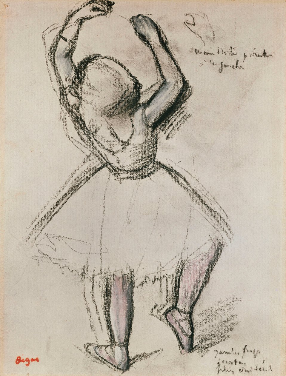 Egy táncos hátulnézete alkotó: Edgar Degas