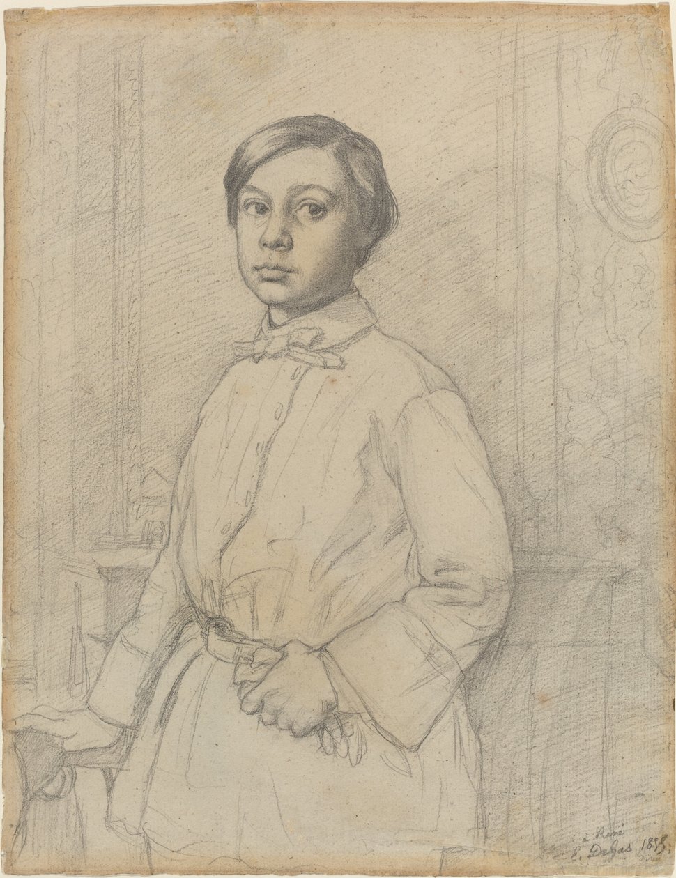 Rene de Gas [recto], 1855. alkotó: Edgar Degas