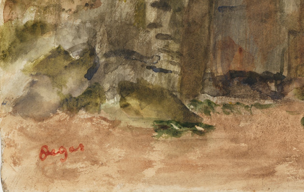 Sziklák Bagnoles-De-L"Orne-ban alkotó: Edgar Degas
