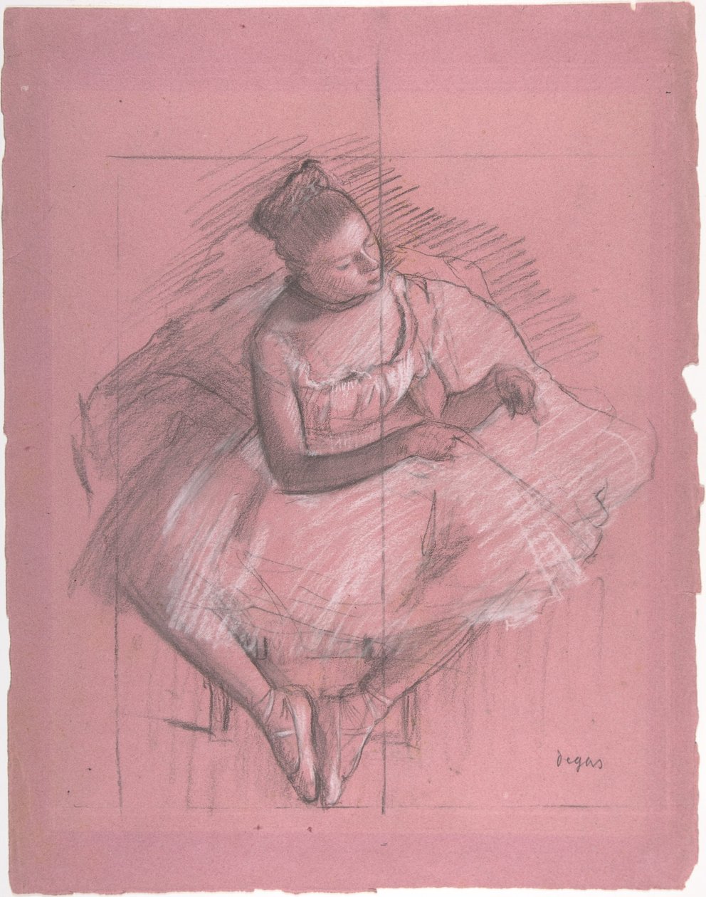 Ülő táncos alkotó: Edgar Degas