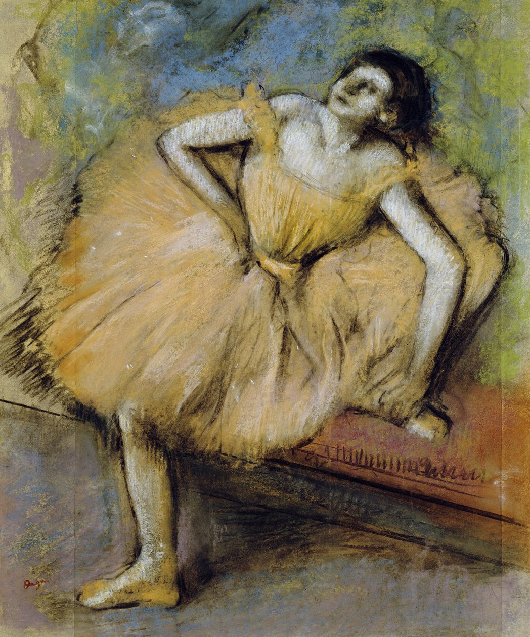 Ülő táncos, 1894 körül alkotó: Edgar Degas