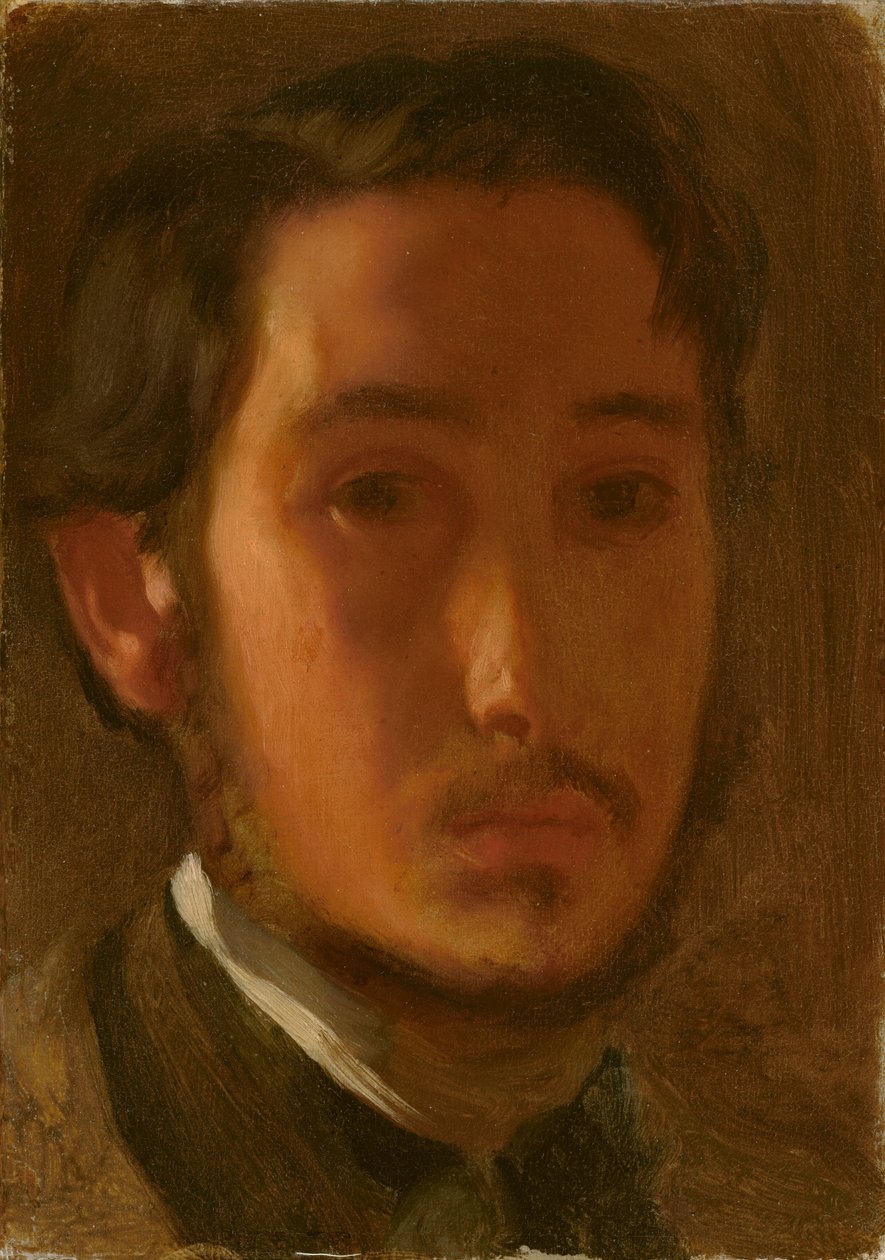 Önarckép fehér gallérral, c. 1857. alkotó: Edgar Degas
