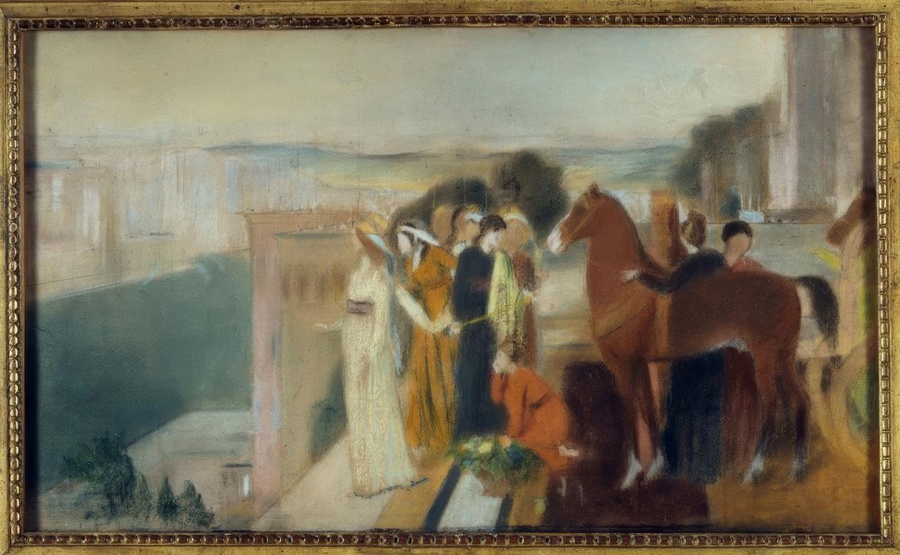 Semiramis épület Babilon alkotó: Edgar Degas