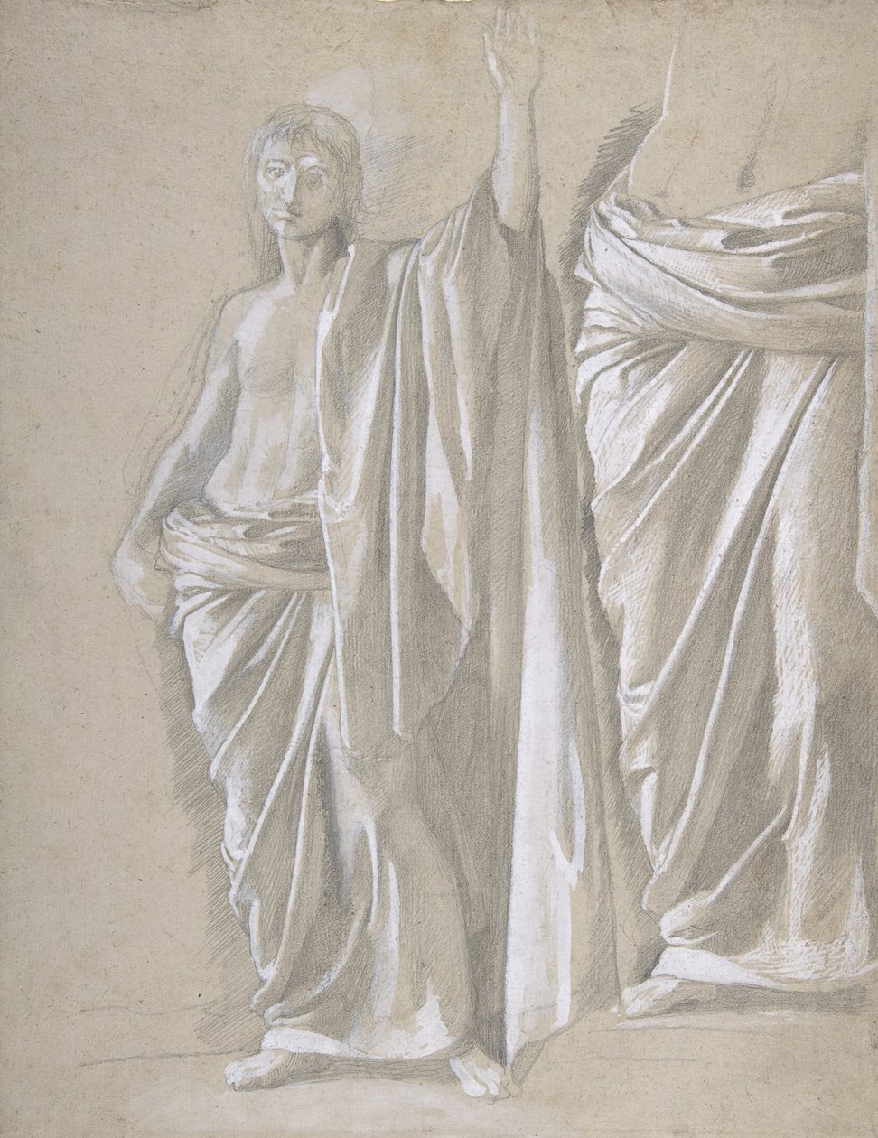 Tanulmány egy terített figuráról, 1857-58. alkotó: Edgar Degas