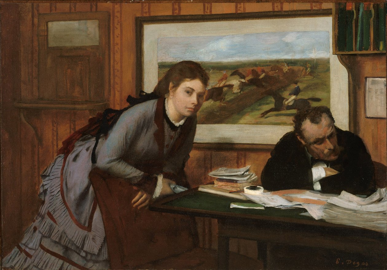 Duzzogó, 1870 körül alkotó: Edgar Degas