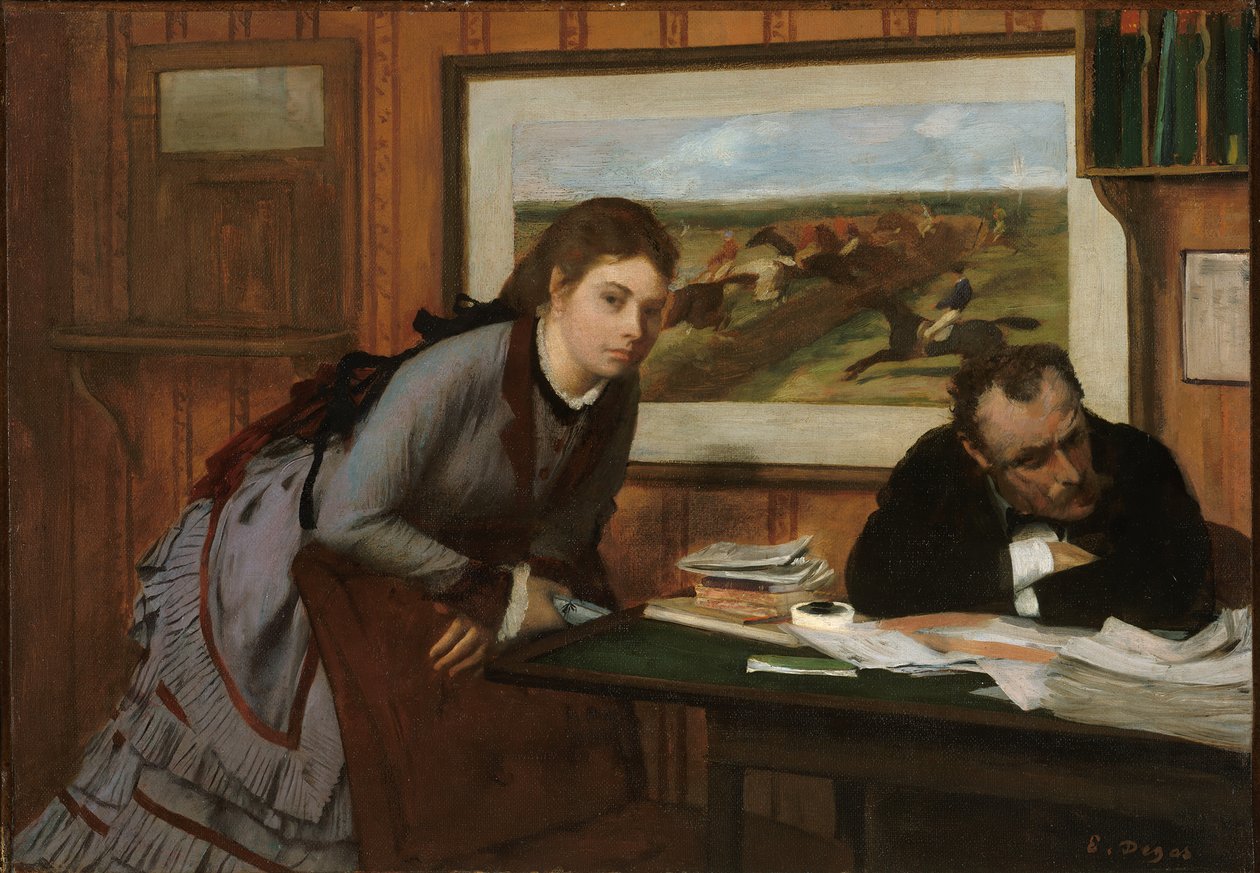 Duzzogás, kb. 1870. alkotó: Edgar Degas