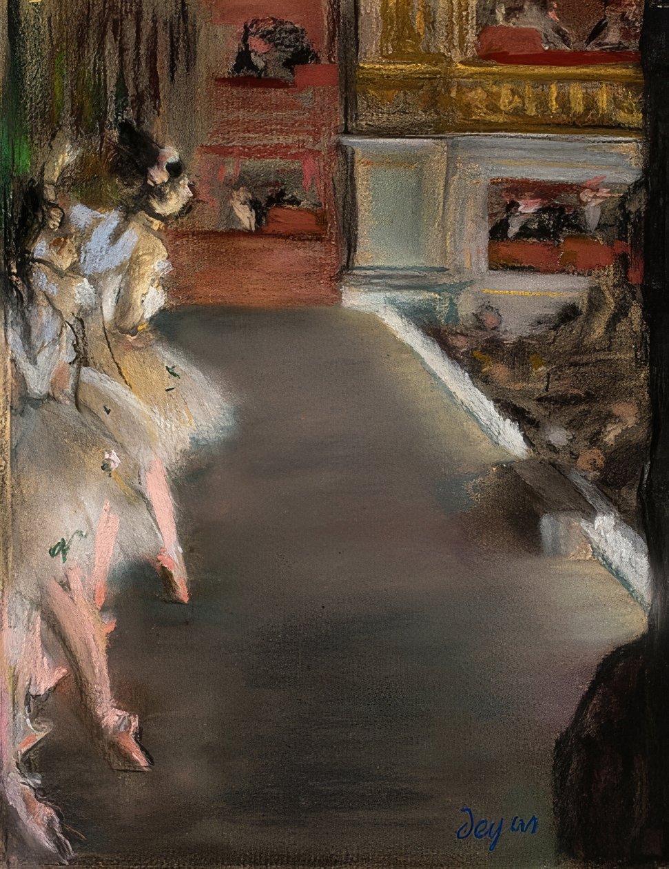 Táncosok a régi operában. 1877 körül alkotó: Edgar Degas